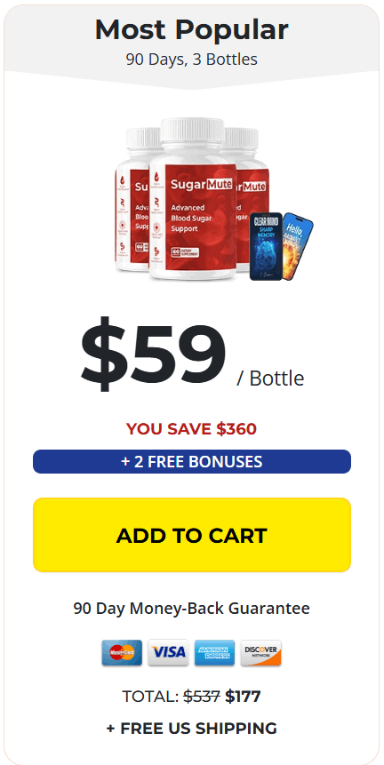 SugarMute 3 $59/bottle